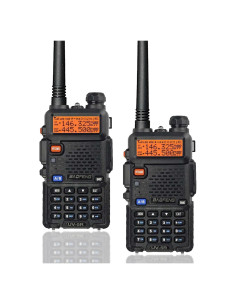 Walkie Talkies Baofeng UV-5R 2 Paquete Radio de Ham 128 Canales