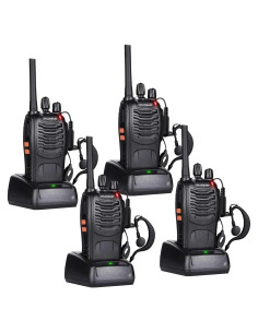 Walkie Talkies BAOFENG BF-888S Recargables 4 Unidades 4.83 km