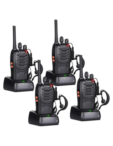 Walkie Talkies BAOFENG BF-888S Recargables 4 Unidades 4.83 km
