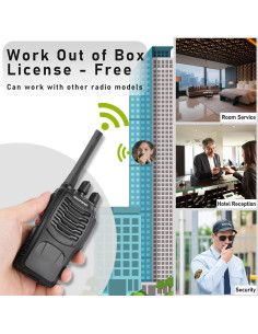 Walkie Talkies BAOFENG BF-888S Recargables 4 Unidades 4.83 km 2