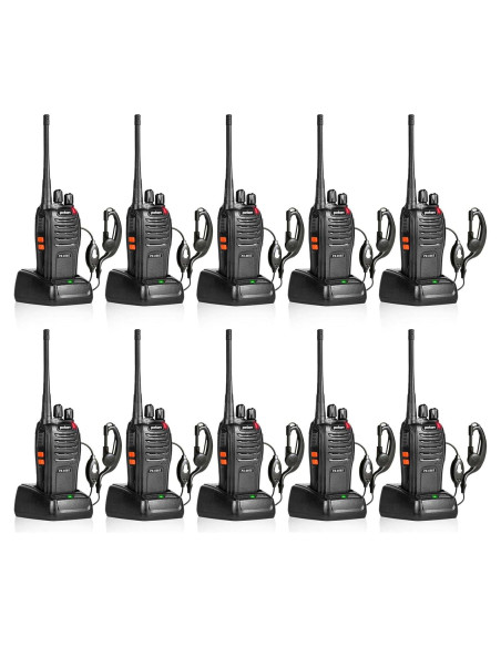 Walkie Talkies Pxton PX-666S Paquete de 10 Largo Alcance Walkie Talkies Pxton PX-666S Paquete de 10 Largo Alcance