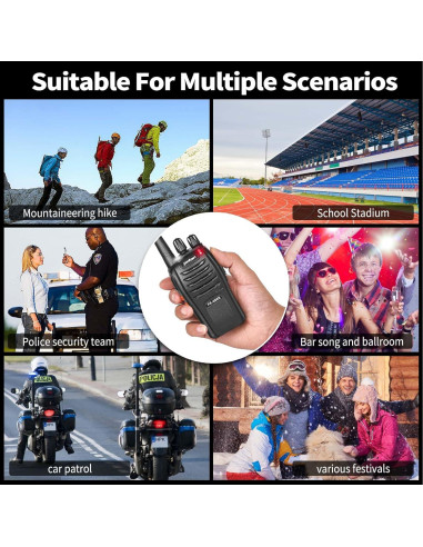 Walkie Talkies Pxton PX-666S Paquete de 10 Largo Alcance