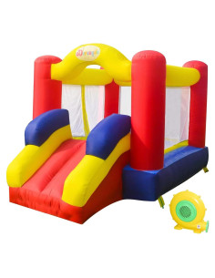 Casa Inflable Dvreugde con Tobogán y Ventilador 2.0x2.9m