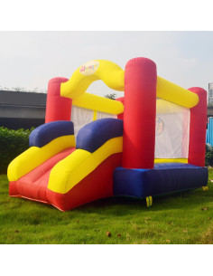 Casa Inflable Dvreugde con Tobogán y Ventilador 2.0x2.9m 2