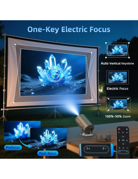 Proyector Portátil Tecaki X5OTD-US con Batería y WiFi