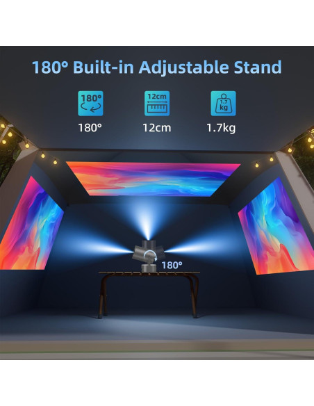 Proyector Portátil Tecaki X5OTD-US con Batería y WiFi