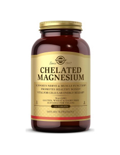 Solgar Magnesio Quelado 250 Tabletas - Vegano, Sin Gluten