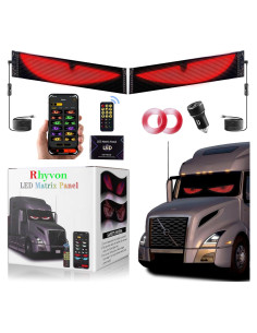 Ojos LED para Parabrisas de Auto RHYVON 59.4x11.9cm RGB