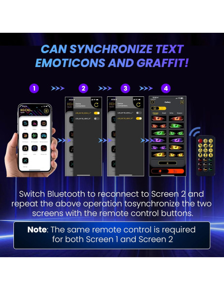 Ojos LED para Parabrisas de Auto RHYVON 59.4x11.9cm RGB