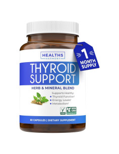 Suplemento de Tiroides Healths Harmony 60 Cápsulas Veganas