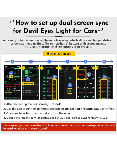 Luces LED Sachie 5800 Lux Ojos de Diablo 60cm 2PCS USB IP68