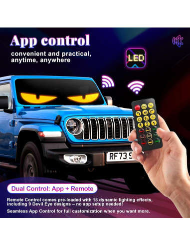 Luces LED Sachie 5800 Lux Ojos de Diablo 60cm 2PCS USB IP68