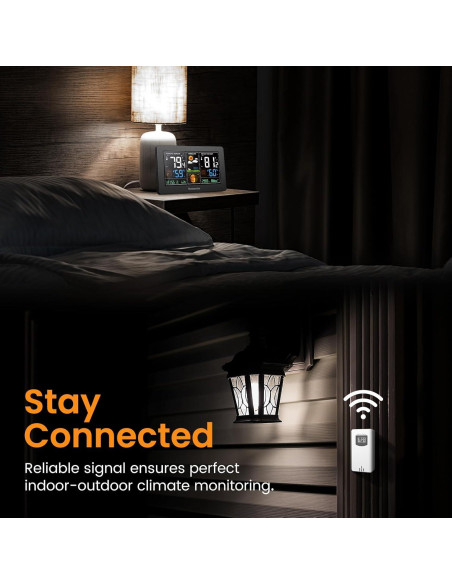 Estación Meteorológica Inalámbrica Newentor Q3 con Reloj Atómico Estación Meteorológica Inalámbrica Newentor Q3 con Reloj Atómico