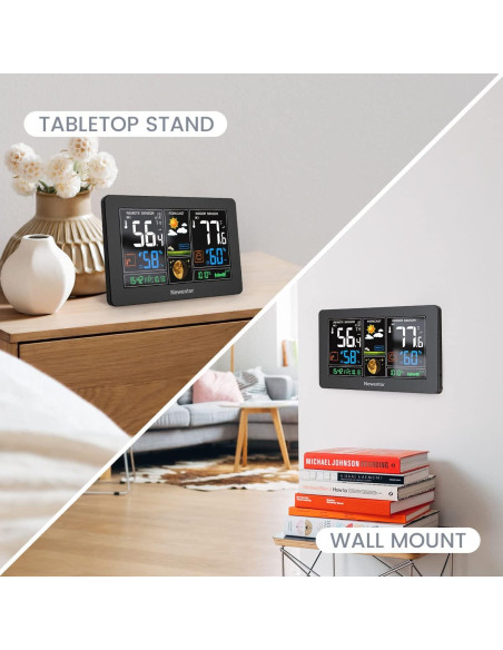 Estación Meteorológica Inalámbrica Newentor Q3 con Reloj Atómico Estación Meteorológica Inalámbrica Newentor Q3 con Reloj Atómico
