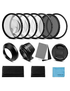 Kit de Filtros de Lente 52mm Sedremm: UV, CPL, ND Ajustable y Más