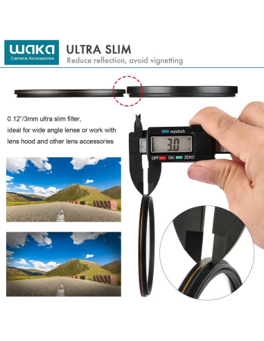 Filtro UV Waka 49mm MC - Protección Ultravioleta 16 Capas