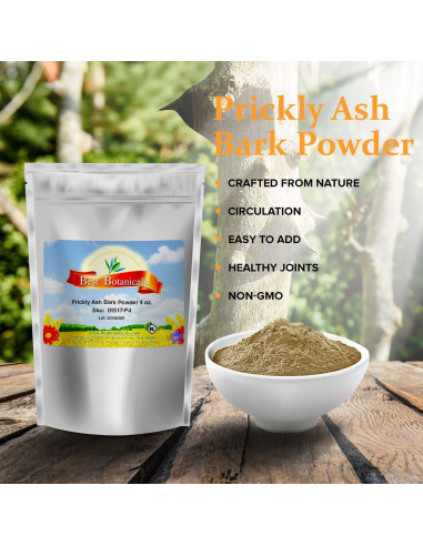 Polvo de Corteza de Ceniza Espinosa Mejor Botánicos 113.4 g