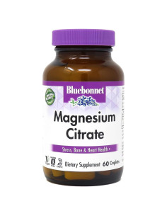 Citrato de Magnesio Bluebonnet 400mg - 60 Tabletas Veganas