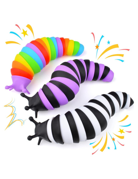 Juguete Antiestrés Slug Cevioce 3 Piezas para Niños y Adultos