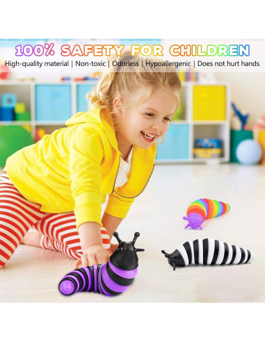 Juguete Antiestrés Slug Cevioce 3 Piezas para Niños y Adultos