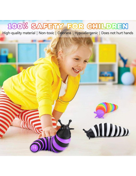 Juguete Antiestrés Slug Cevioce 3 Piezas para Niños y Adultos