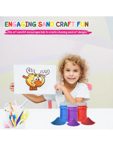 Arena de Color 4E's Novelty 16.5 lbs - 12 Colores Artísticos