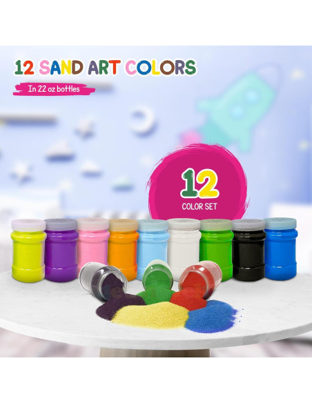 Arena de Color 4E's Novelty 16.5 lbs - 12 Colores Artísticos