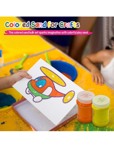 Arena de Color 4E's Novelty 16.5 lbs - 12 Colores Artísticos