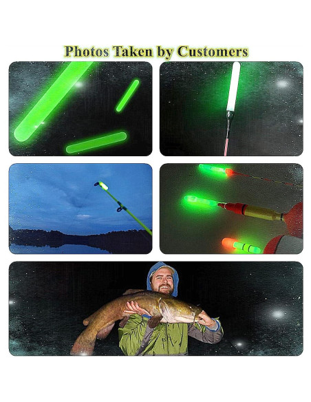Palos de Luz para Pesca TRZLIFE 100pcs 3.81cm Alta Visibilidad