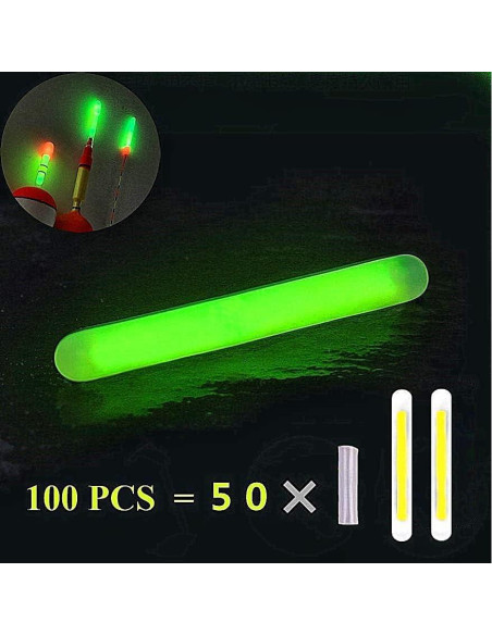 Palos de Luz para Pesca TRZLIFE 100pcs 3.81cm Alta Visibilidad