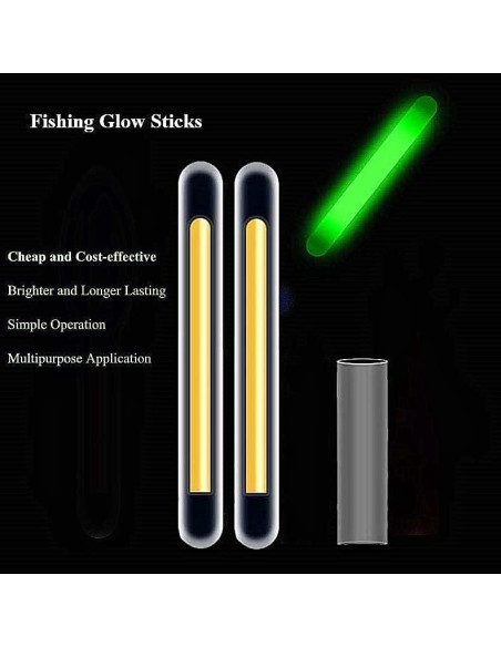 Palos de Luz para Pesca TRZLIFE 100pcs 3.81cm Alta Visibilidad