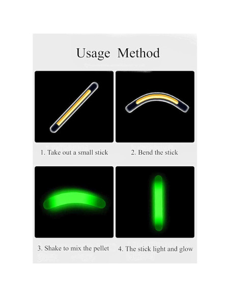 Palos de Luz para Pesca TRZLIFE 100pcs 3.81cm Alta Visibilidad