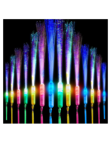 Paquete de 60 Varitas LED Brillantes Lewtemi Multicolor