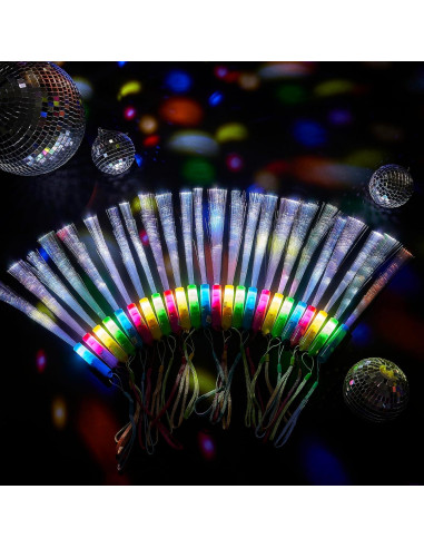 Paquete de 60 Varitas LED Brillantes Lewtemi Multicolor
