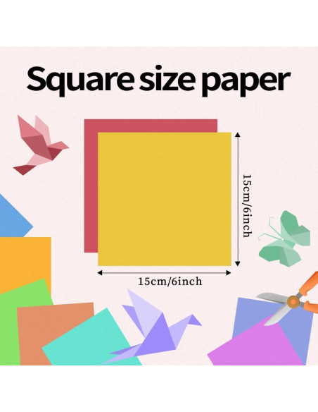Kit de Papel de Origami GAGANIU 220 Hojas 15.24cm Doble Cara