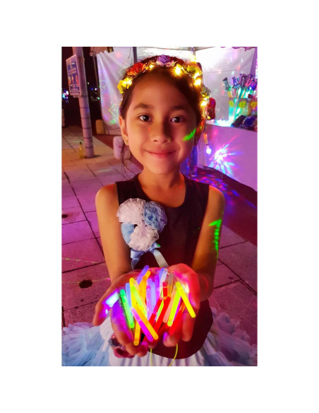 Palitos Brillantes Mini POPGIFTU 120 Pcs 5cm 6 Colores