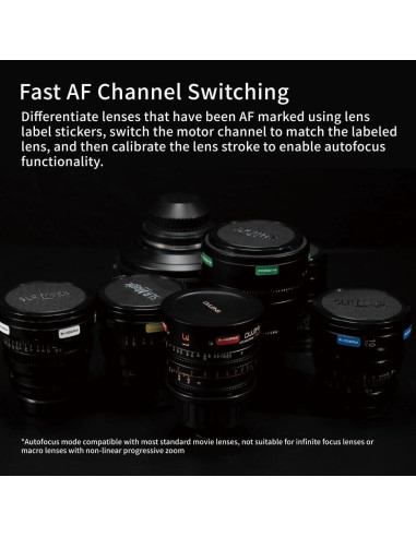 Motor de Autofoco LiDAR PDMOVIE PD-BTMP-S para Lentes DSLR