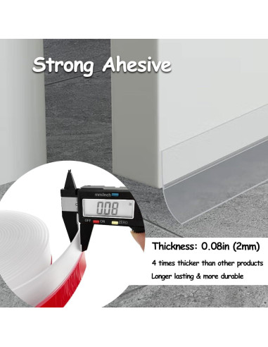 Burlete de Silicona Noabaco 5 cm x 6.1 m Aislante Blanco