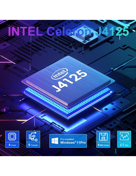 Mini PC Stick ALADAWN S7 J4125 8GB RAM 128GB SSD Windows 11 Pro