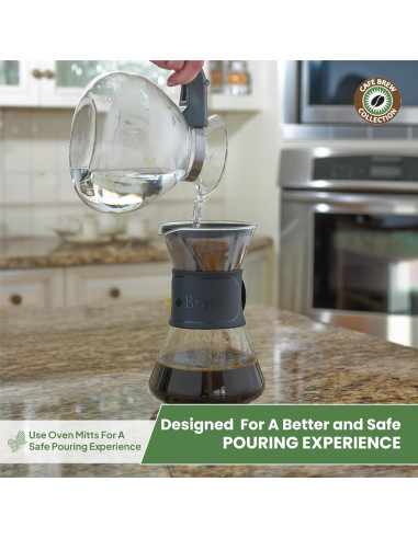 Hervidor de Té Silbante COLECCIÓN CAFÉS BREW 1.42L Vidrio