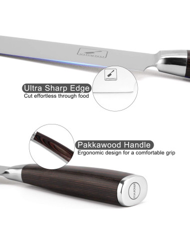 Cuchillo de Chef imarku 20 cm Acero Inoxidable Alto Carbono