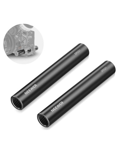 Varillas de Extensión NEEWER 15mm Aluminio 10cm Paquete de 2