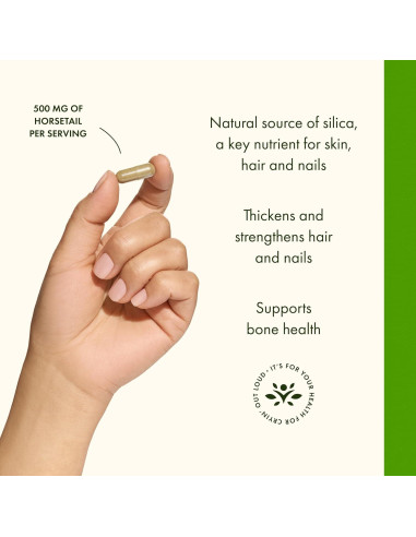 Suplemento Herbal Cola de Caballo Swanson 90 Cápsulas 500mg