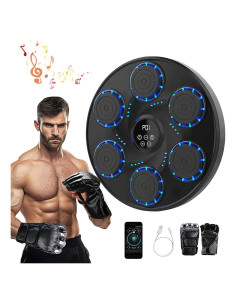Máquina de Boxeo Musical Gnisang 48x48cm con Guantes y Bluetooth