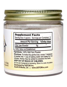 Polvo de Ñame Silvestre Puro 56.7g USTCM - 120 malla 2