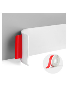 Moldura de Zócalo Autoadhesiva SUJIAMEI 5.4cm x 6.1m Blanca