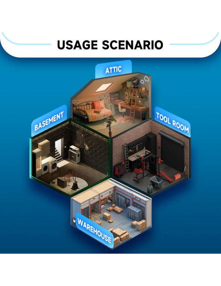 Ventilador de Escape Hon&Guan 30 cm con Controlador Inteligente