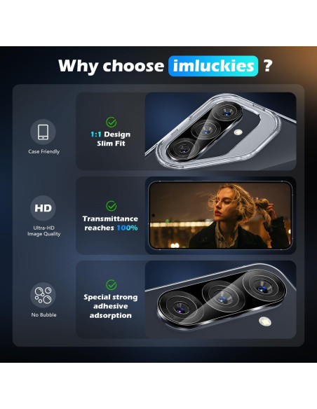 Protector de Lente de Cámara imluckies para Samsung Galaxy S25 Protector de Lente de Cámara imluckies para Samsung Galaxy S25