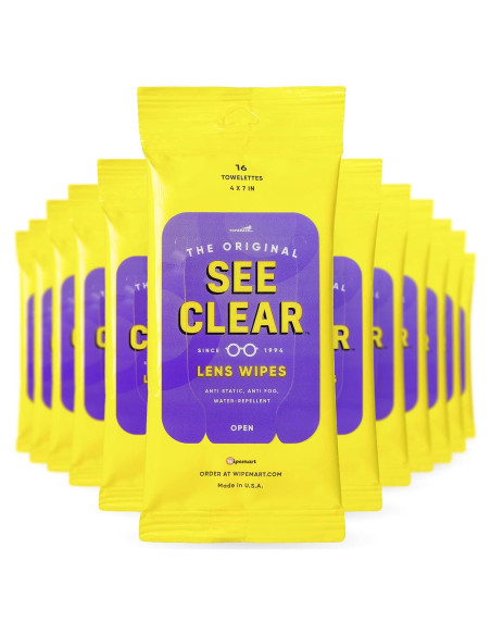 Toallitas de limpieza de lentes See Clear - 192 unidades