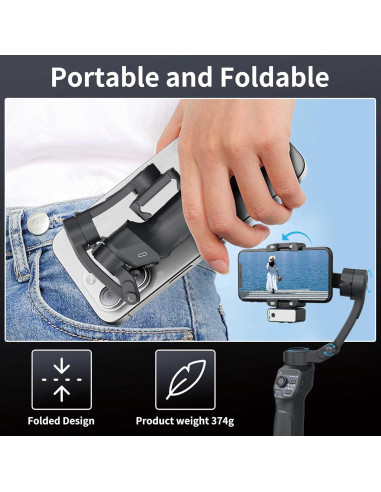 Estabilizador de Cardán URnicehome F11 3 Ejes para Smartphone